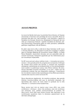 Progrès en Dermato-Allergologie. Anvers, 2022