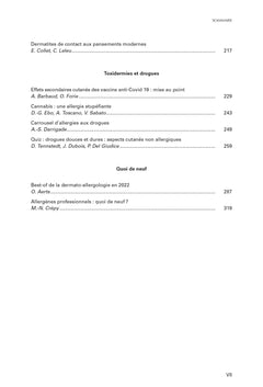 Progrès en Dermato-Allergologie. Anvers, 2022