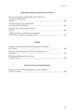 Progrès en Dermato-Allergologie. Gerda 2023