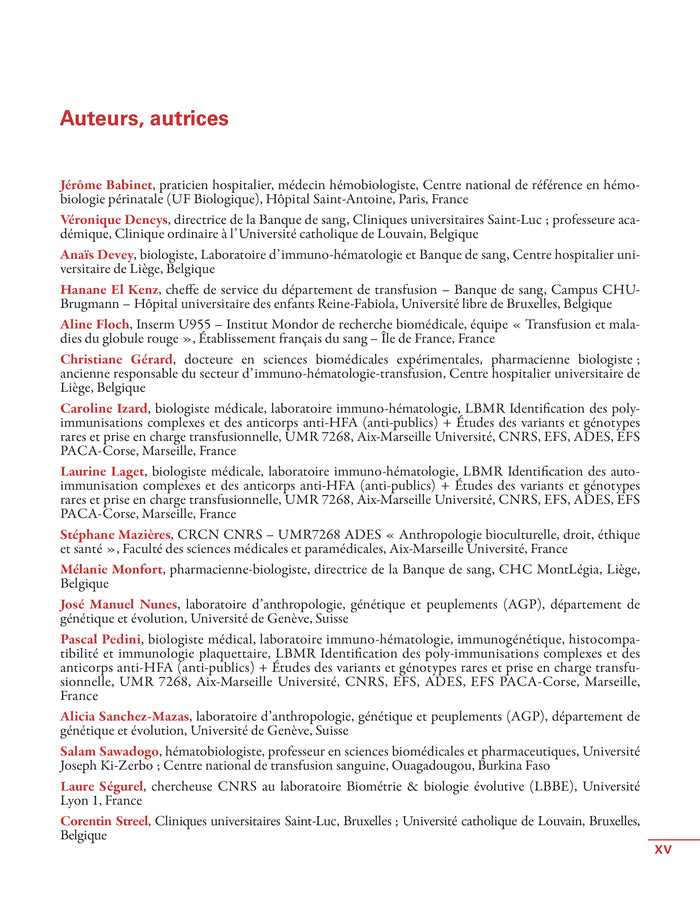 Les groupes sanguins érythrocytaires