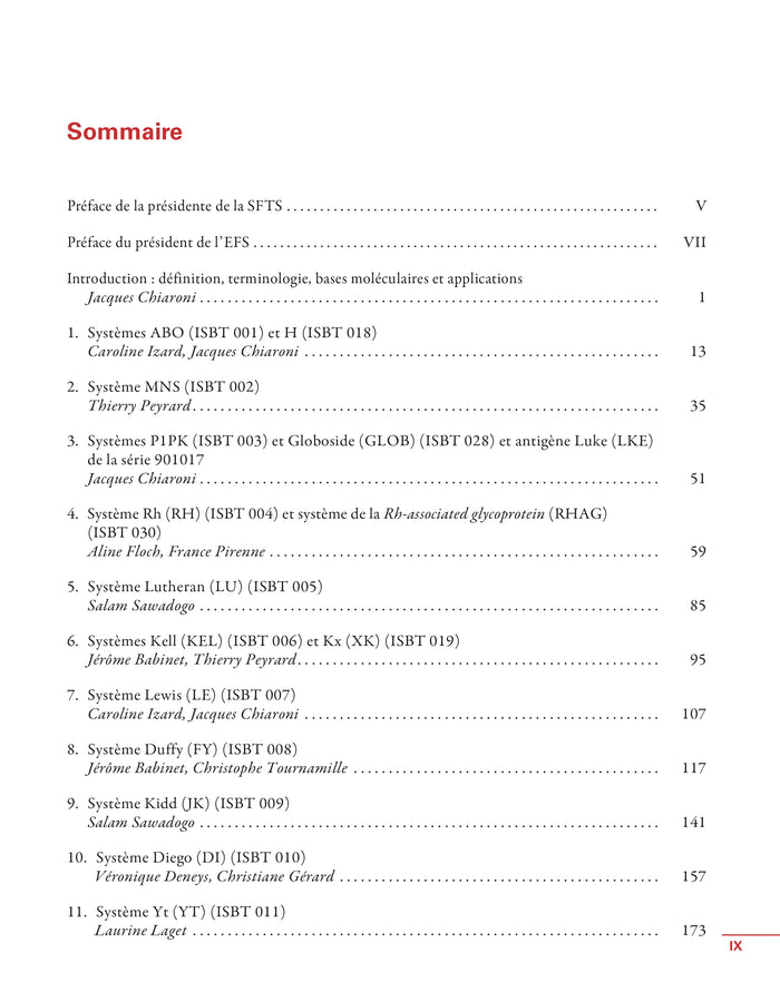 Les groupes sanguins érythrocytaires