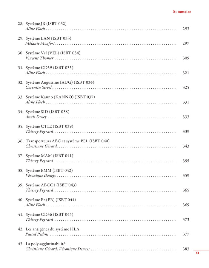 Les groupes sanguins érythrocytaires