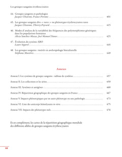 Les groupes sanguins érythrocytaires