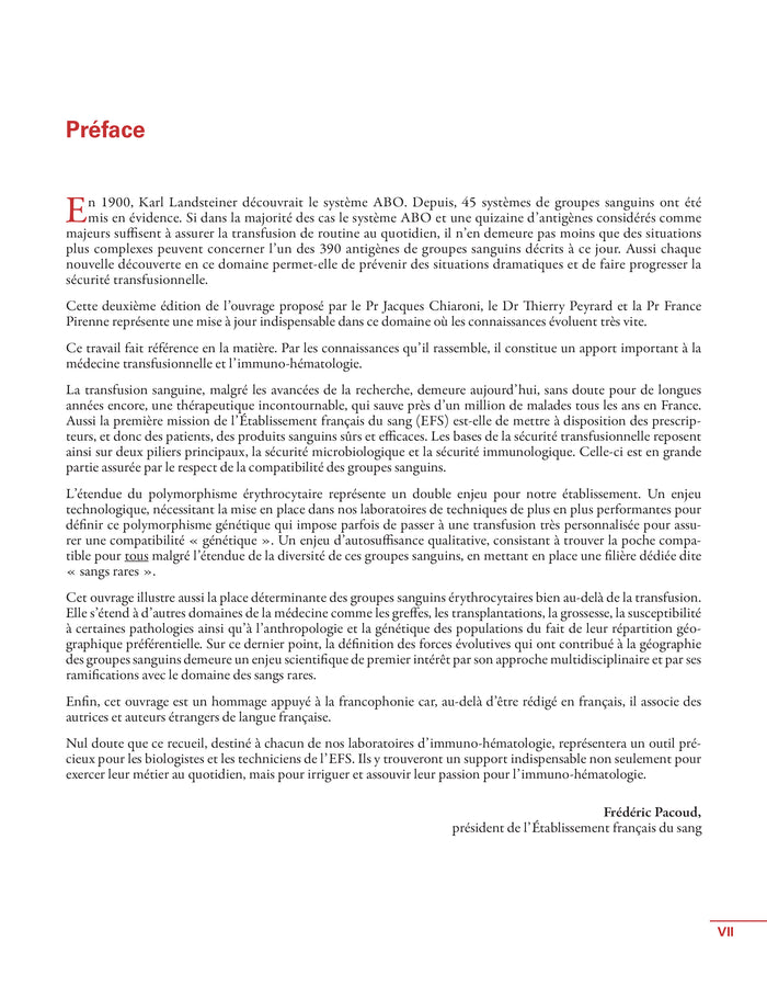 Les groupes sanguins érythrocytaires