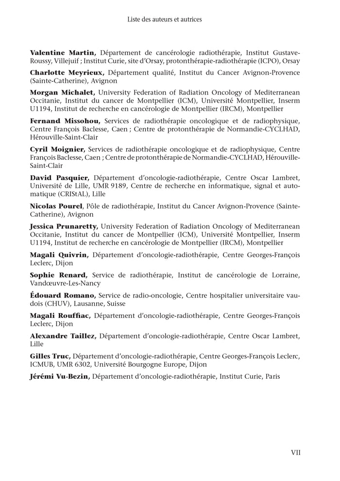 Radiothérapie oncologique