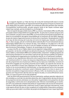 Pratique de la transfusion sanguine dans les régions à ressources limitées