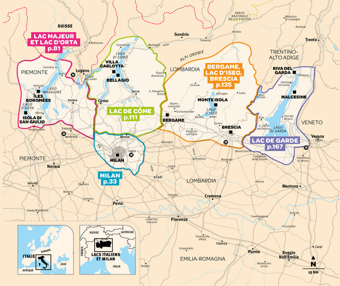 Lacs italiens et Milan