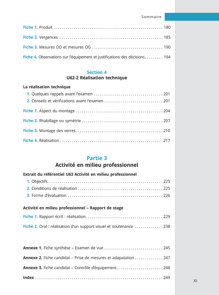 Épreuve professionnelle de synthèse (Opticien-Lunetier)