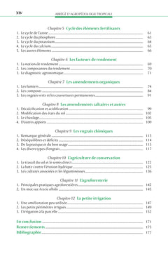 Abrégé d'agropédologie tropicale