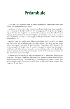 Abrégé d'agropédologie tropicale