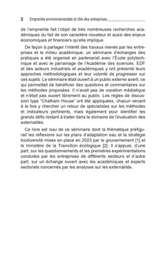 Empreinte environnementale et rôle des entreprises