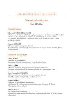 Risques microbiologiques alimentaires (2e édition)