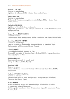 Risques microbiologiques alimentaires (2e édition)