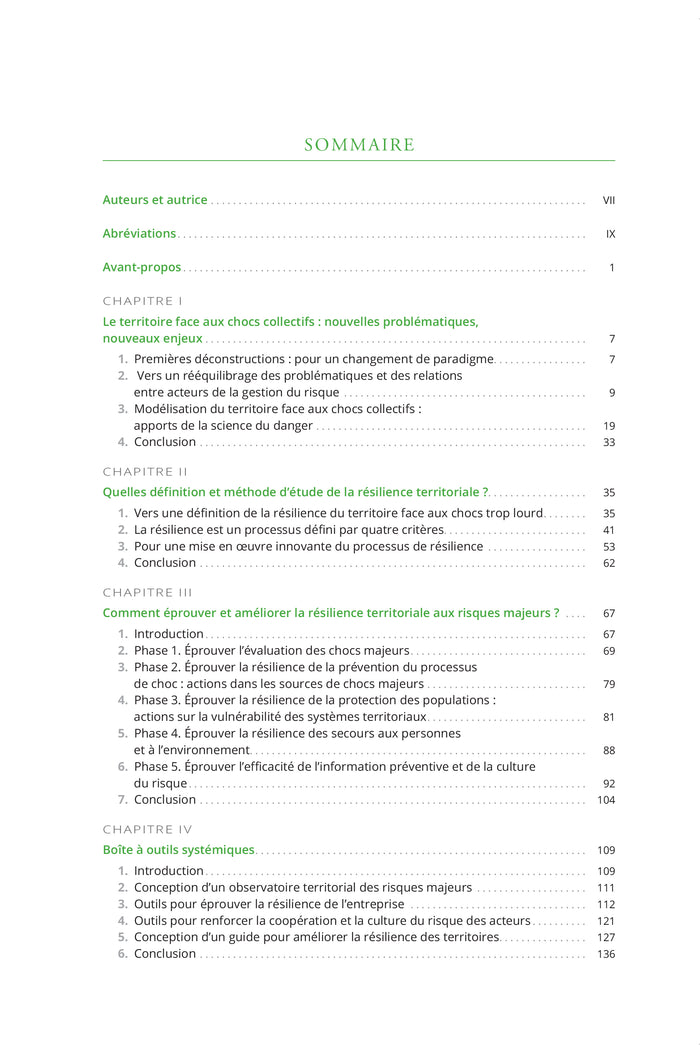 Résilience territoriale et changement climatique