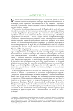 Résilience territoriale et changement climatique