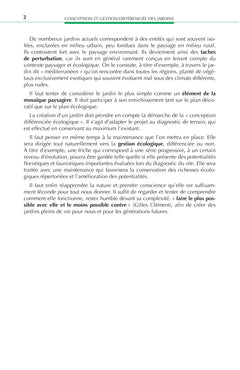 Conception et gestion différenciée des jardins