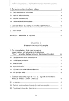 Introduction à la physique et aux propriétés thermomécaniques des matériaux polymères