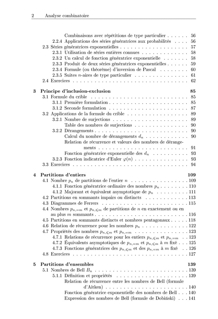 Analyse combinatoire