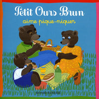 Petit ours brun aime pique-niquer