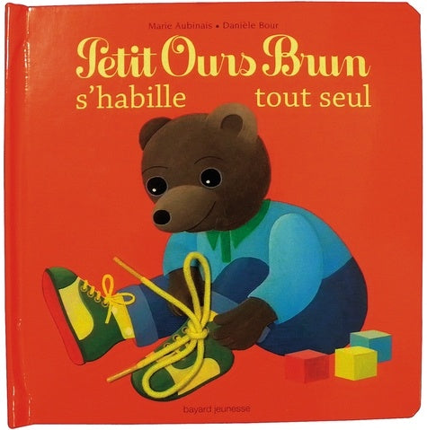 Petit Ours Brun s'habille tout seul - livre à matières