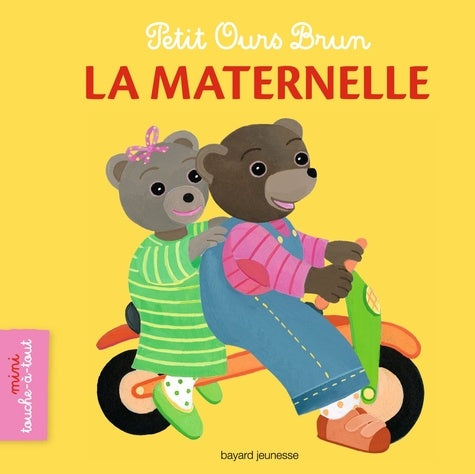 Petit ours brun mini touche-à-tout - La maternelle