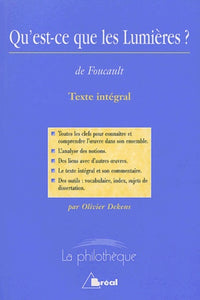 Qu'est-ce que les lumières ? (Foucault)