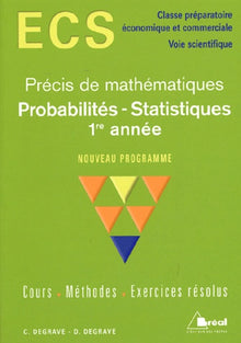 Probabilités - Statistiques 1re année ECS
