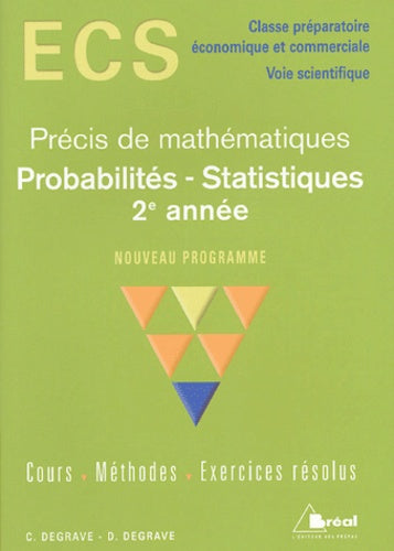 Précis maths ecs - Probabilités et statistiques 2ème année