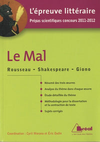 Le mal - Epreuve littéraire 2010/2011