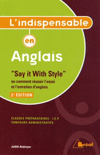 L'indispensable en anglais