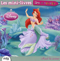 Ariel la sirène: Lire et colorier