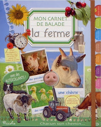 La ferme: Mon carnet de balade, avec des autocollants !