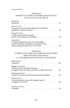 Ruralité française et britannique, XIIIe-XXe siècles