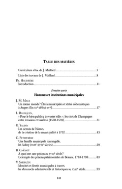Pour une histoire sociale des villes
