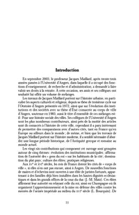Pour une histoire sociale des villes