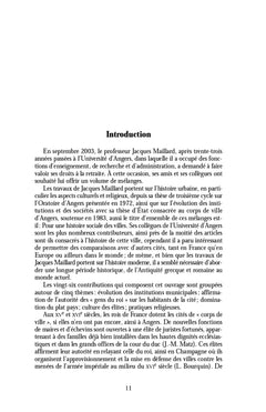 Pour une histoire sociale des villes