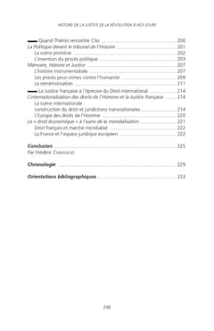 Histoire de la justice. De la Révolution à nos jours