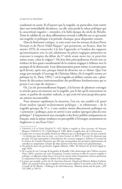 A chacun sa tragédie ?