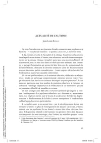 AUTISME ET PSYCHOSE