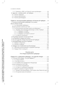 La clinique de l'épilepsie
