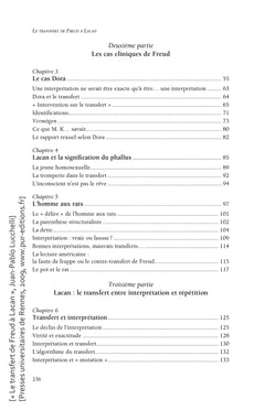 Le Transfert de Freud à Lacan