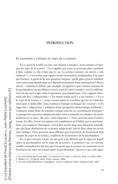 Le Transfert de Freud à Lacan
