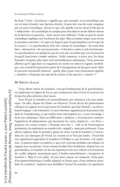 Le Transfert de Freud à Lacan