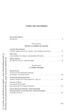 L'autiste, son double et ses objets