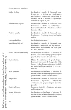 L'Autiste, son double et ses objets