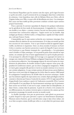 L'Autiste, son double et ses objets