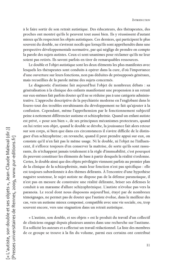 L'autiste, son double et ses objets