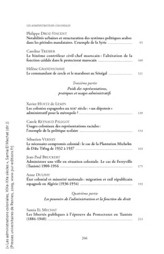 Les administrations coloniales, XIXe-XXe siècles