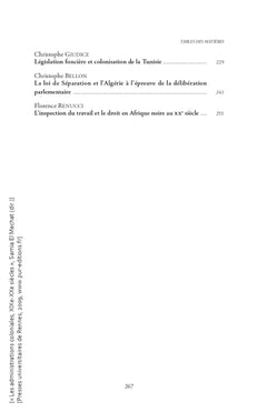 Les administrations coloniales, XIXe-XXe siècles