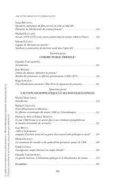 1968, entre libération et libéralisation